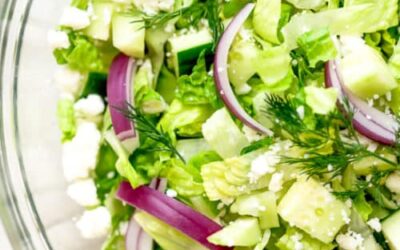 Salade de feta hachée