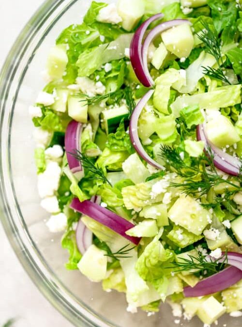 Salade de feta hachée