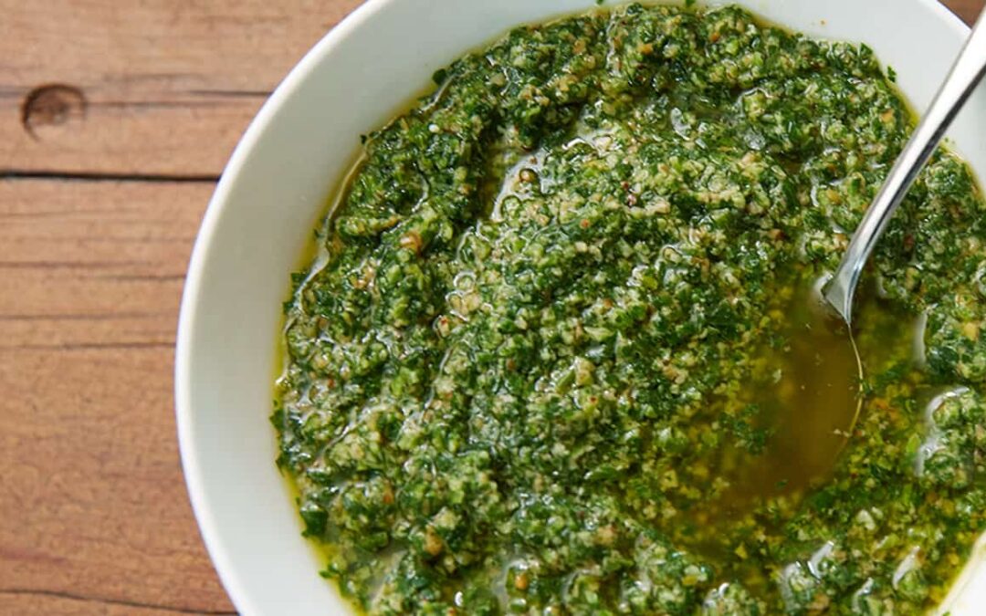 Un délicieux pesto persil noix de cajou