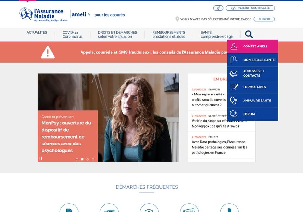 Nouveau piratage du site AMELI : Vos données médicales en vente sur le net !